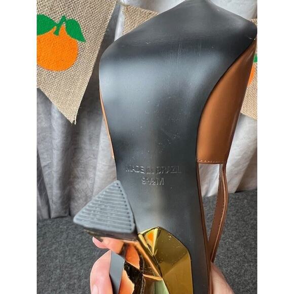 Woman's Heels Steve Madden Divine Camel Leather Size 9.5 - Picture 5 of 7